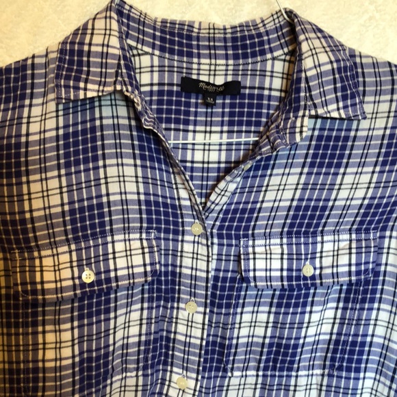 Madewell Plaid Soft Cotton Top - Picture 3 of 7